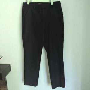 White House Black Market Women’s 10 The Slim Ankle Black Dress Pants FLAW
